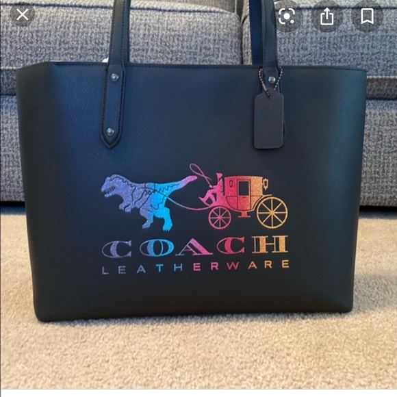 Rexy.   Coach rainbow rexy tote - Picture 1 of 1